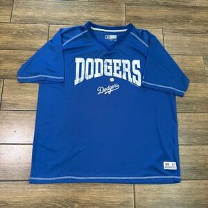 Los Angeles Dodgers True Fan Athletic Short Sleeve Shirt Blue 2XL MLB Baseball